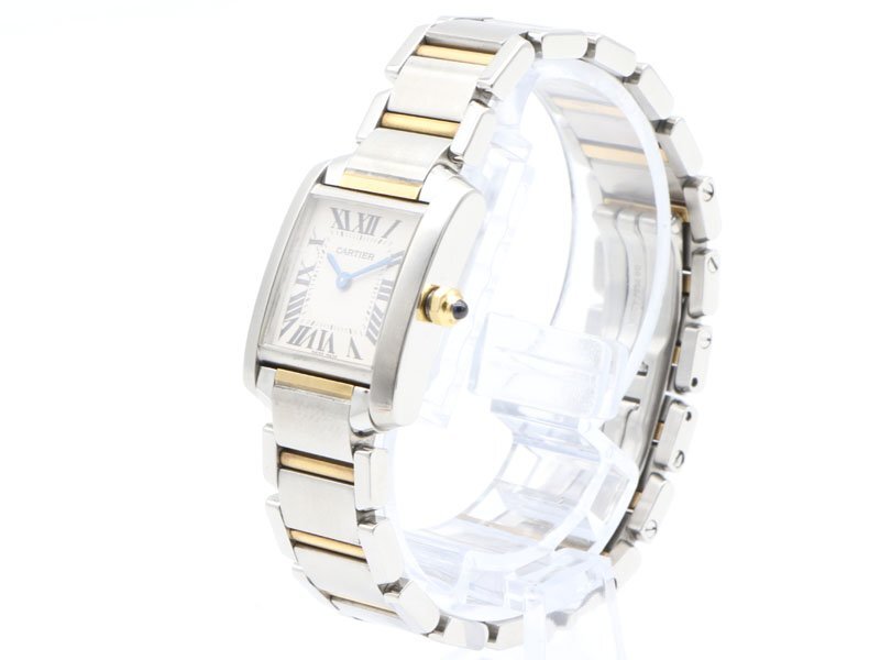 【 カルティエ Cartier 】 腕時(shí)計(jì) W51007Q4 タンクフランセーズSM K18YG/SS クォーツ アイボリー文字盤 レディース 新著 70316-2