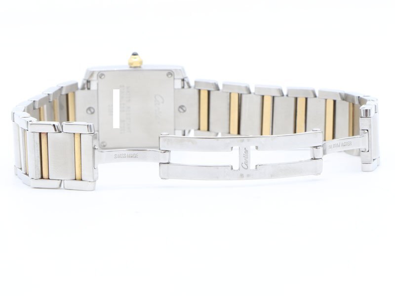 【 カルティエ Cartier 】 腕時(shí)計(jì) W51007Q4 タンクフランセーズSM K18YG/SS クォーツ アイボリー文字盤 レディース 新著 70316-2