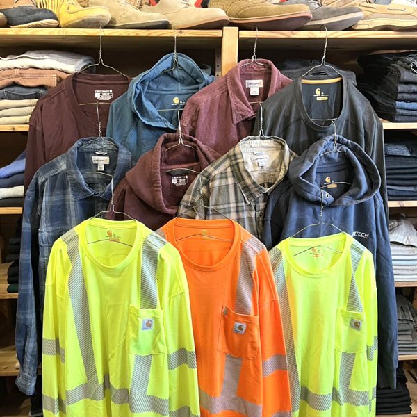 1点物◆カーハート袖プリント雰囲気系スウェットパーカー古着メンズXXLレディースOKアメカジ90sストリート/スポーツUSワークブランド349913_画像5