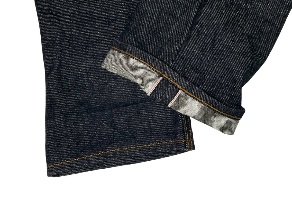 廃版 SEVEN UNION × XANTHOUS T.C 別注 刺繍 デニムパンツ サイズL (約71cm W28相当) ザンザス 赤耳 ワッペン GUN ジーンズ_画像7
