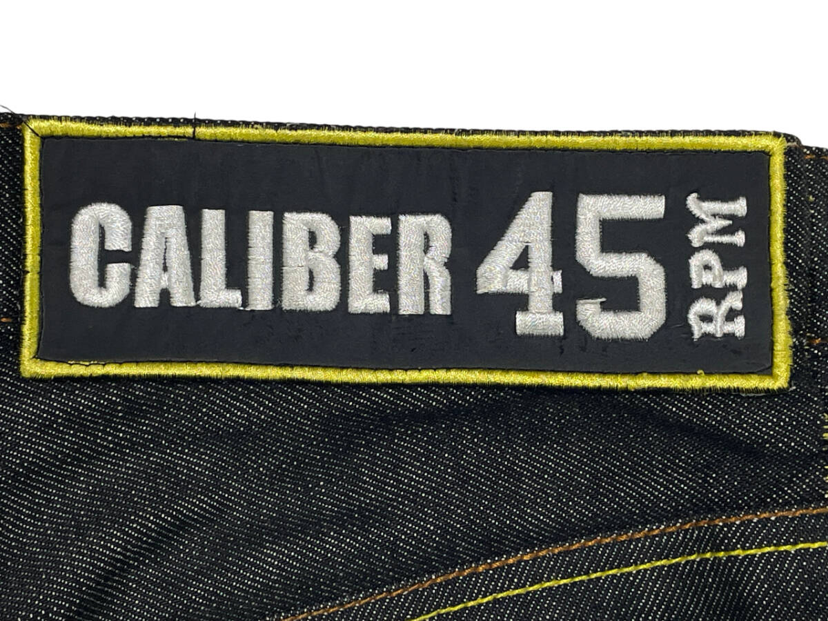 廃版 SEVEN UNION × XANTHOUS T.C 別注 刺繍 デニムパンツ サイズL (約71cm W28相当) ザンザス 赤耳 ワッペン GUN ジーンズ_画像9
