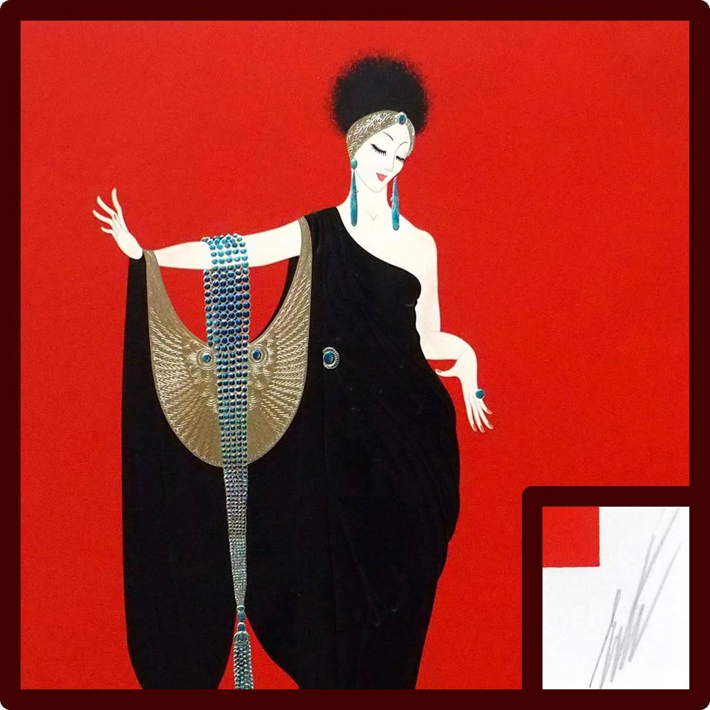 エルテ 「グラマー」1985年/作直筆サイン入/真作保証/ENCHANTE