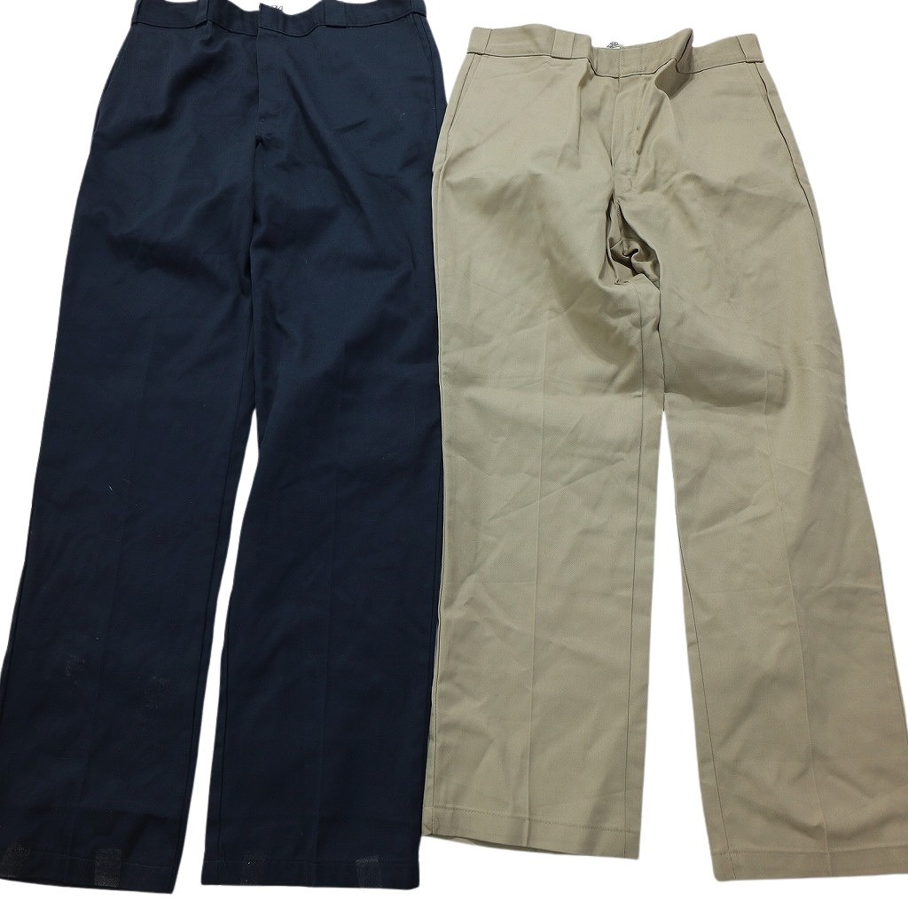 古着卸 まとめ売り ディッキーズ Dickies 874 ワーク パンツ 7枚セット (メンズ 38 ) ワイド ブラック ネイビー NB6358 1円スタート_画像3
