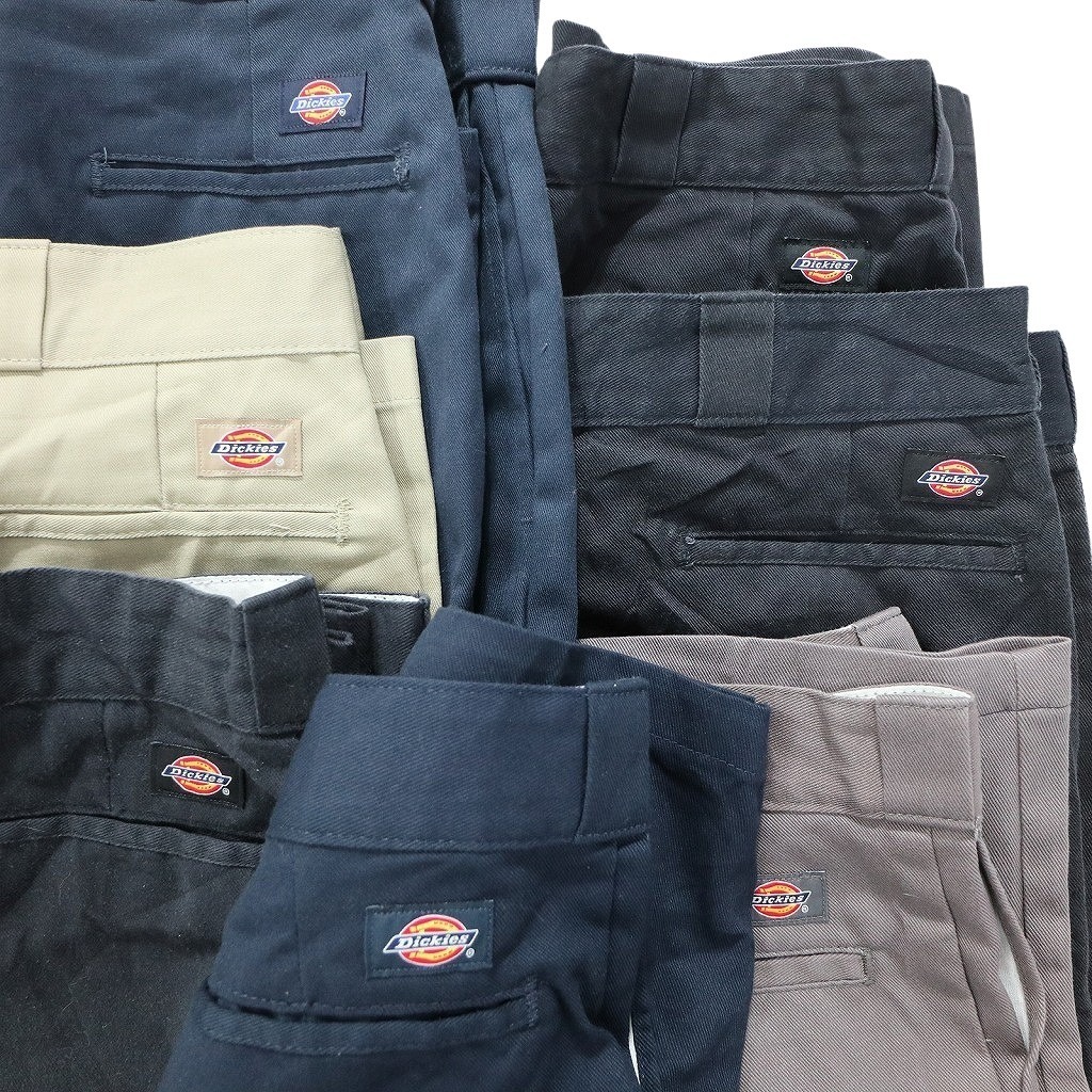 古着卸 まとめ売り ディッキーズ Dickies 874 ワーク パンツ 7枚セット (メンズ 38 ) ワイド ブラック ネイビー NB6358 1円スタート_画像6