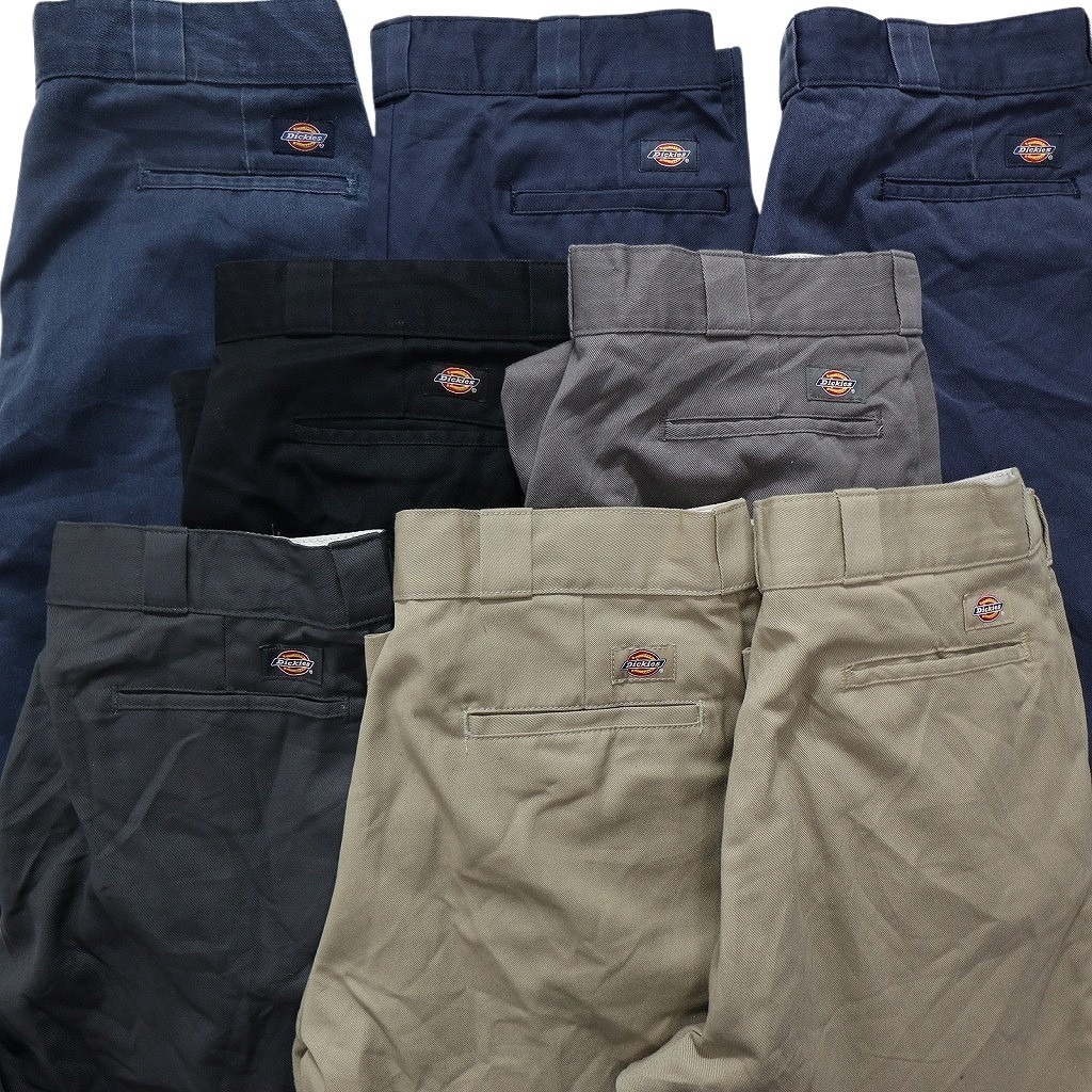 古着卸 まとめ売り ディッキーズ Dickies 874 ワーク パンツ 8枚セット (メンズ 36 ) ノープリーツ センタークリース NB9788 1円スタート_画像6