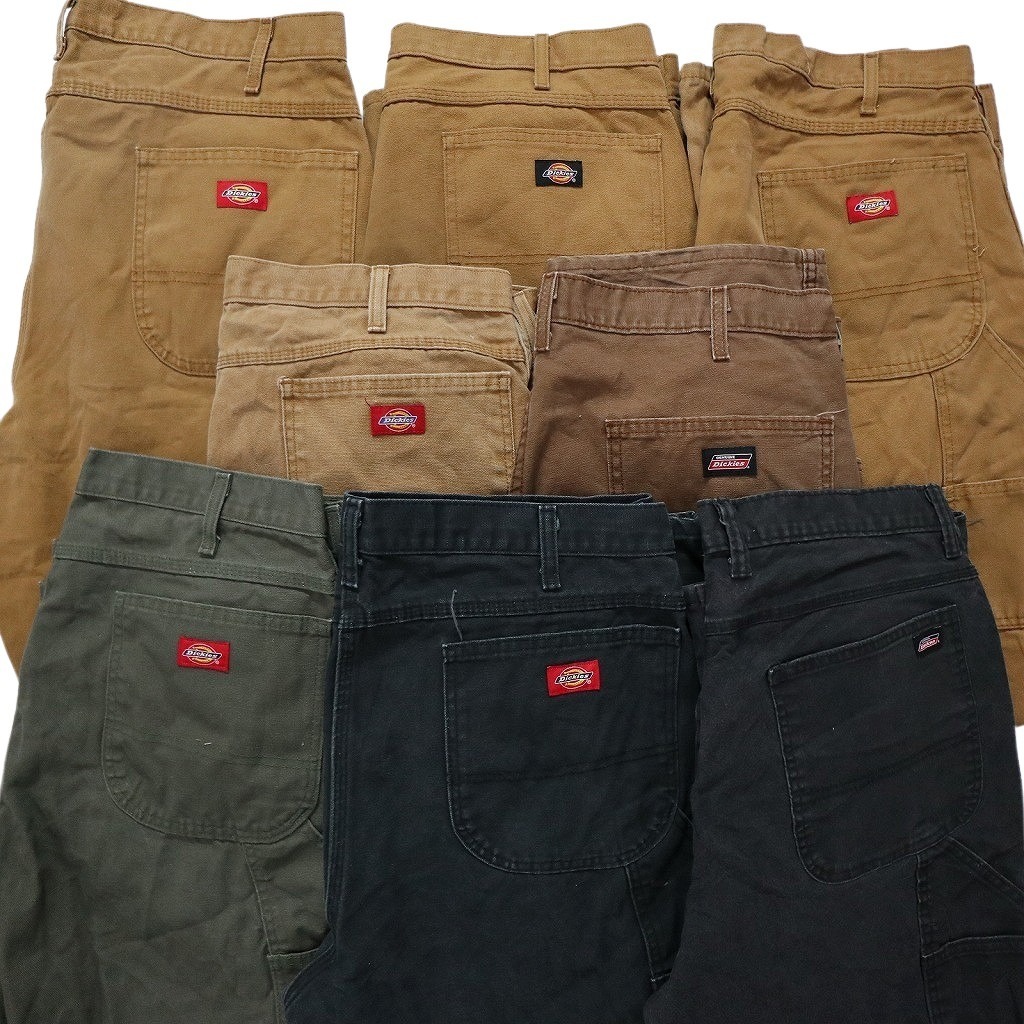 古着卸 まとめ売り ディッキーズ Dickies ダック ペインター パンツ 8枚セット (メンズ 38 ) ワークパンツ センタークリース 古着 NB9817_画像6