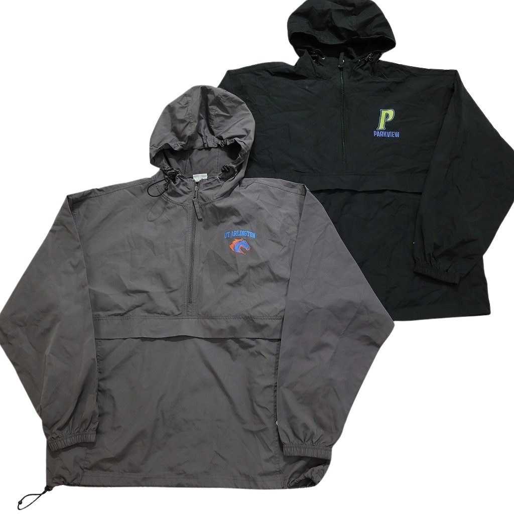 古着卸 まとめ売り チャンピオン アノラック ジャケット 6枚セット (メンズ XL ) チームロゴ ライン系 ドローコード NB9876 1円スタート_画像5