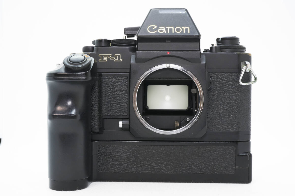 [完動(dòng)美品] Canon NEW F-1＋Canon AE Finder&Winder+Canon NEW FD 50mm f1.4　レンズセット キャノン MFレンズ 一眼レフカメラ