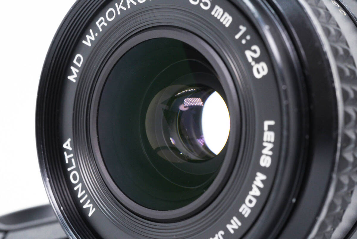 MINOLTA MD W.ROKKOR 35mm f/2.8 35/2.8 MFレンズ ミノルタ 広角レンズ オールドレンズ