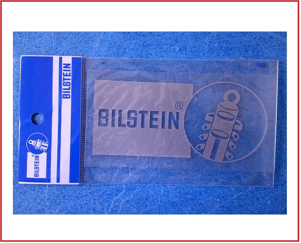 新品　ビルシュタイン　BILSTEIN　ロゴ転写ステッカー／シルバー_画像1