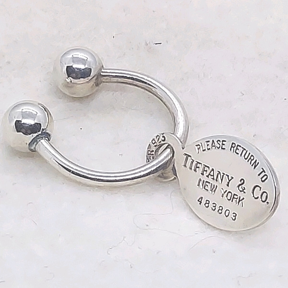 ティファニー キーホルダー シルバー925 スターリングシルバー TIFFANY&Co. 【L1】