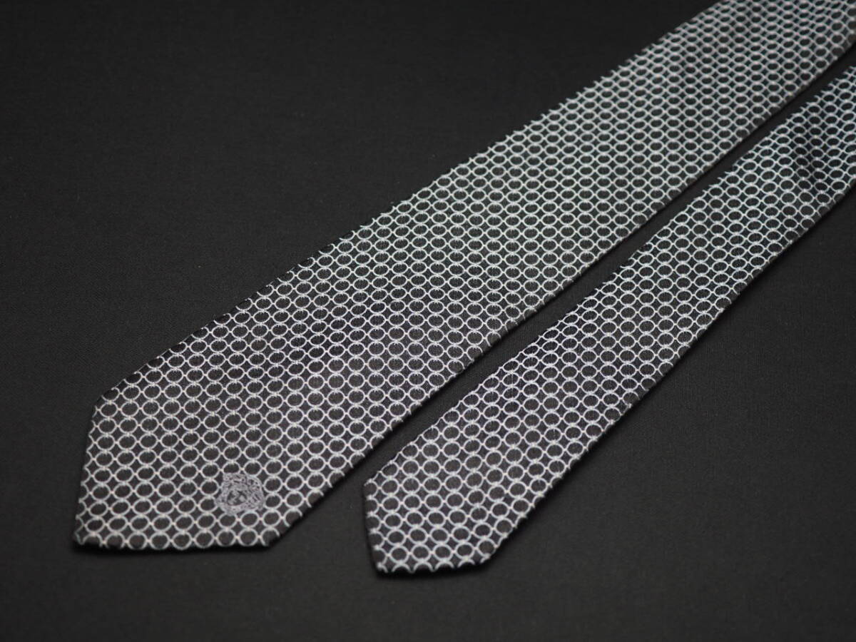 美品【VERSACE ヴェルサーチ】 F2161 ブラック系 SILK ブランド ネクタイ 古著 良品 転売 仕入