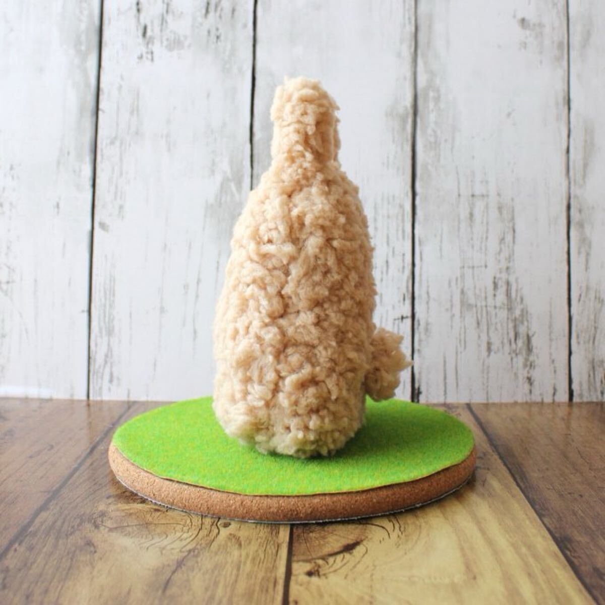 【生えうさぎぬいぐるみ】オリジナルキャラクター　ハンドメイド手縫い　ブラウンボア