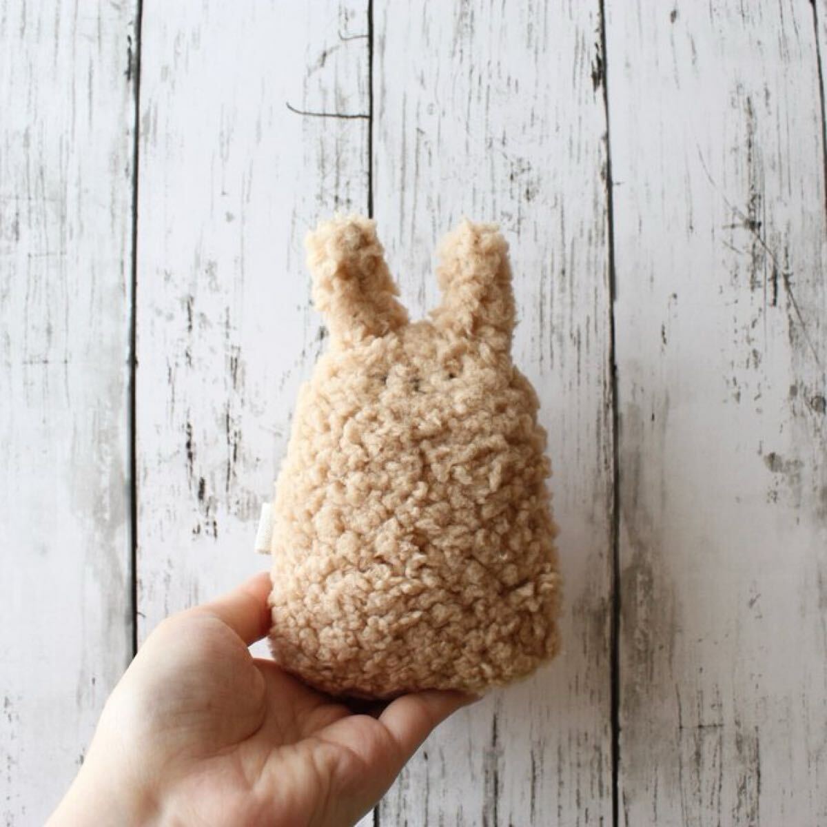 【生えうさぎぬいぐるみ】オリジナルキャラクター　ハンドメイド手縫い　ブラウンボア