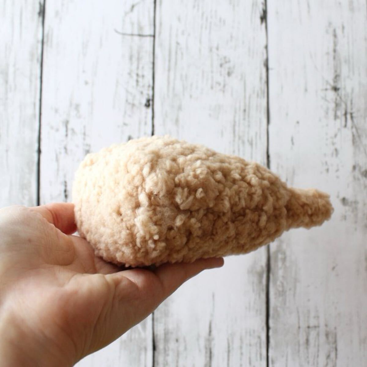 【生えうさぎぬいぐるみ】オリジナルキャラクター　ハンドメイド手縫い　ブラウンボア