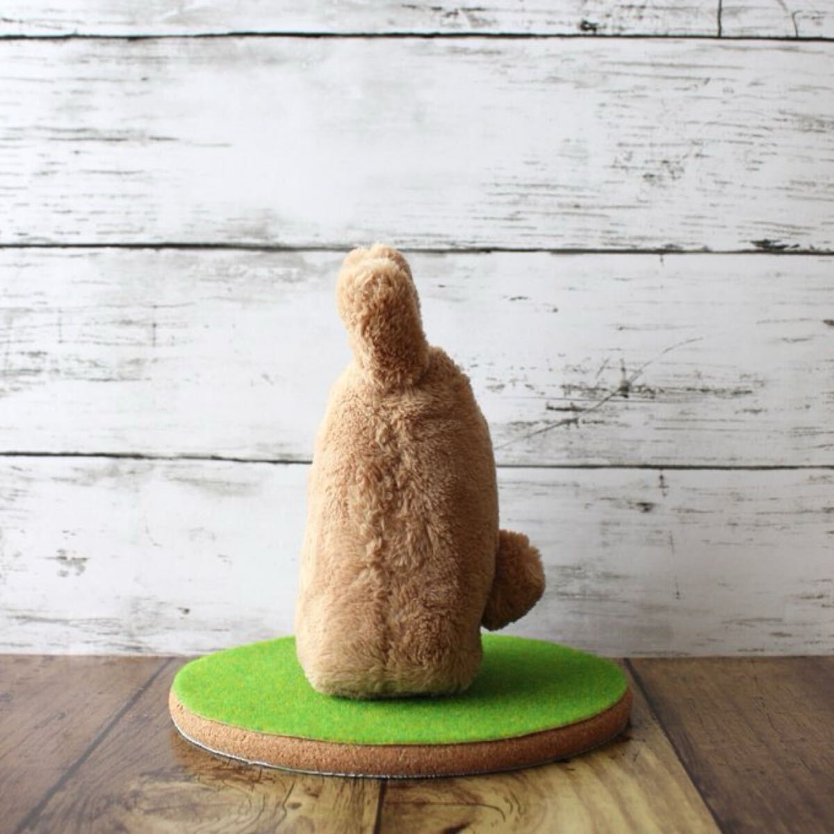 【生えうさぎぬいぐるみ】ハンドメイド手作り　手縫い　オリジナルキャラクター　茶色