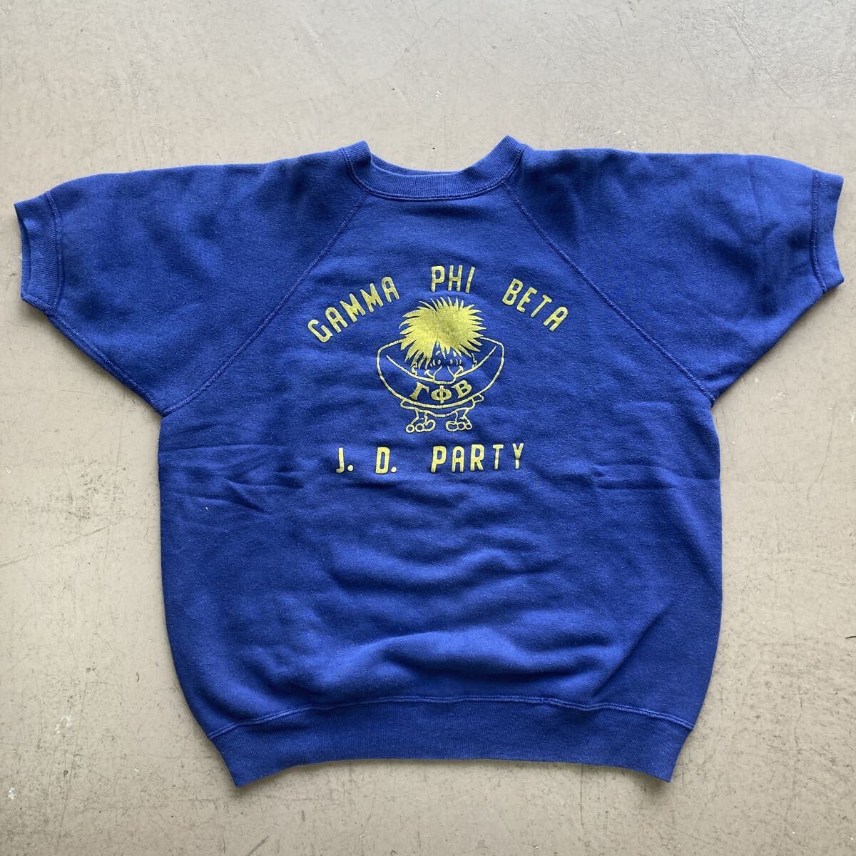 半袖スウェット　ヴィンテージ VINTAGE 60's UNKNOWN ビンテージ スウェット 半袖 ラグラン 4本