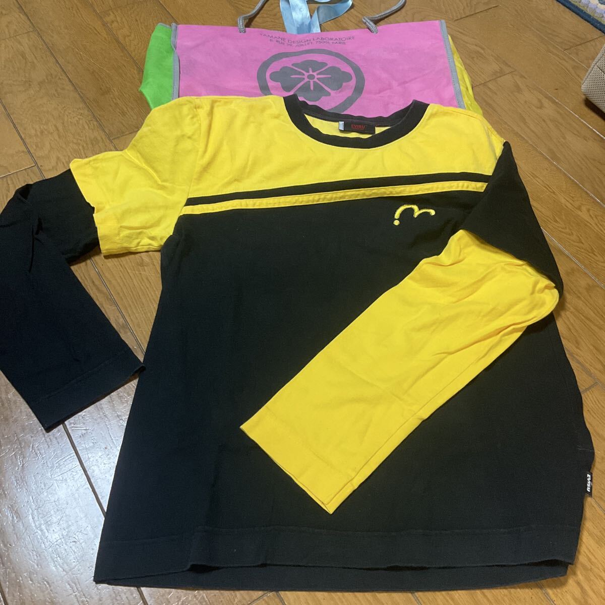 エヴィス、YAMANE、EVISU、３枚セット、Tシャツ ロンT、サイズＭ
