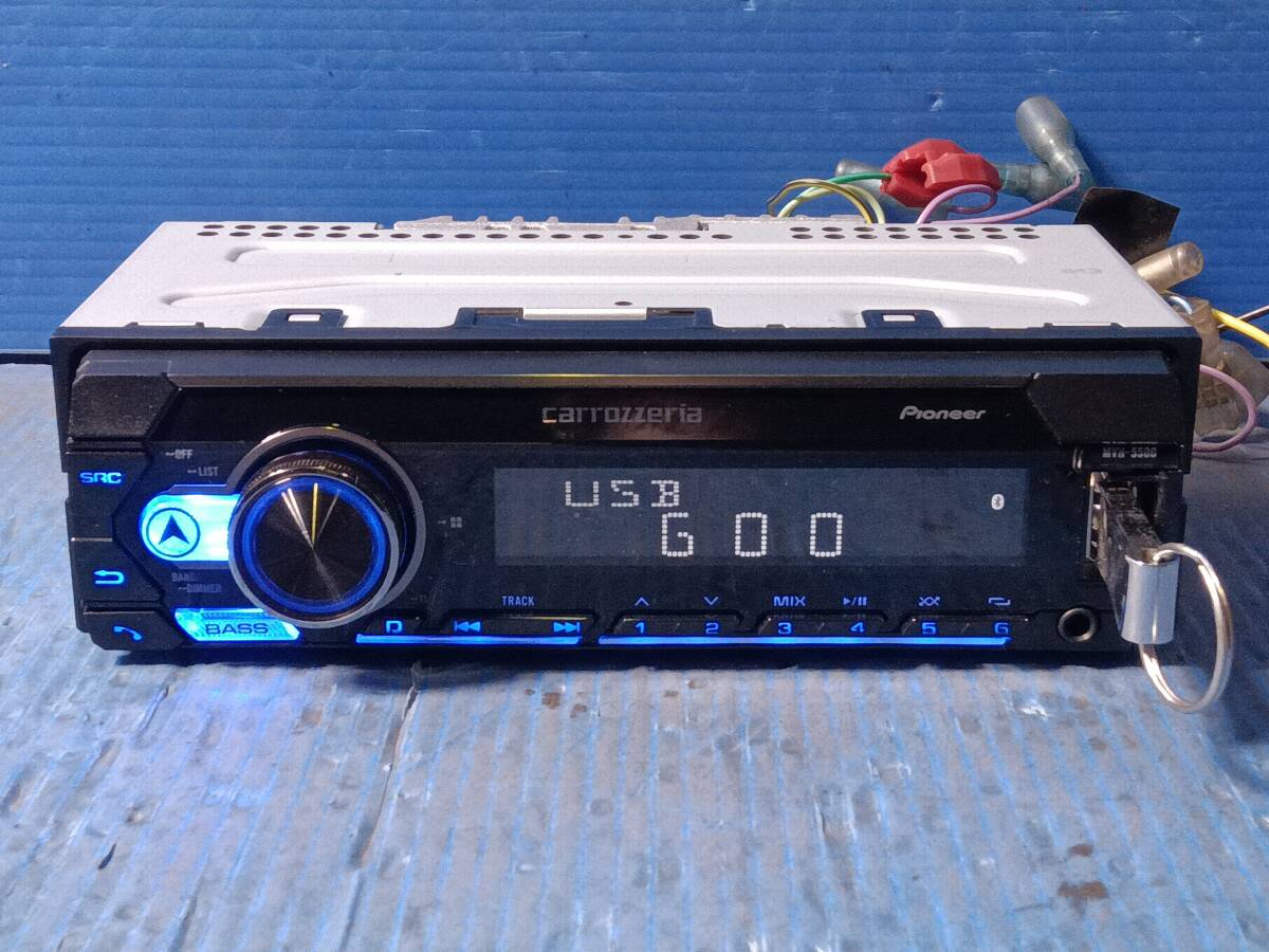 パイオニア　カロッツェリア　MVH-5500　USB/Bluetooth/FM/AM　動(dòng)作確認(rèn)OK　　　0925-2