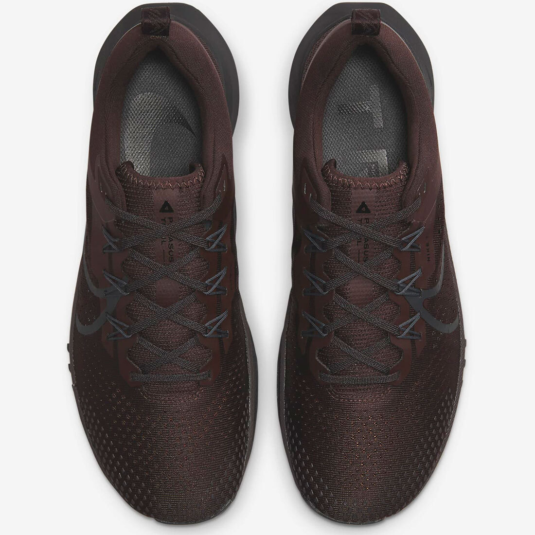 25cm ナイキ リアクト ペガサス トレイル 4 焦げ茶 DJ6158-201 REACT PEGASUS TRAIL 4 トレイルラン_画像3