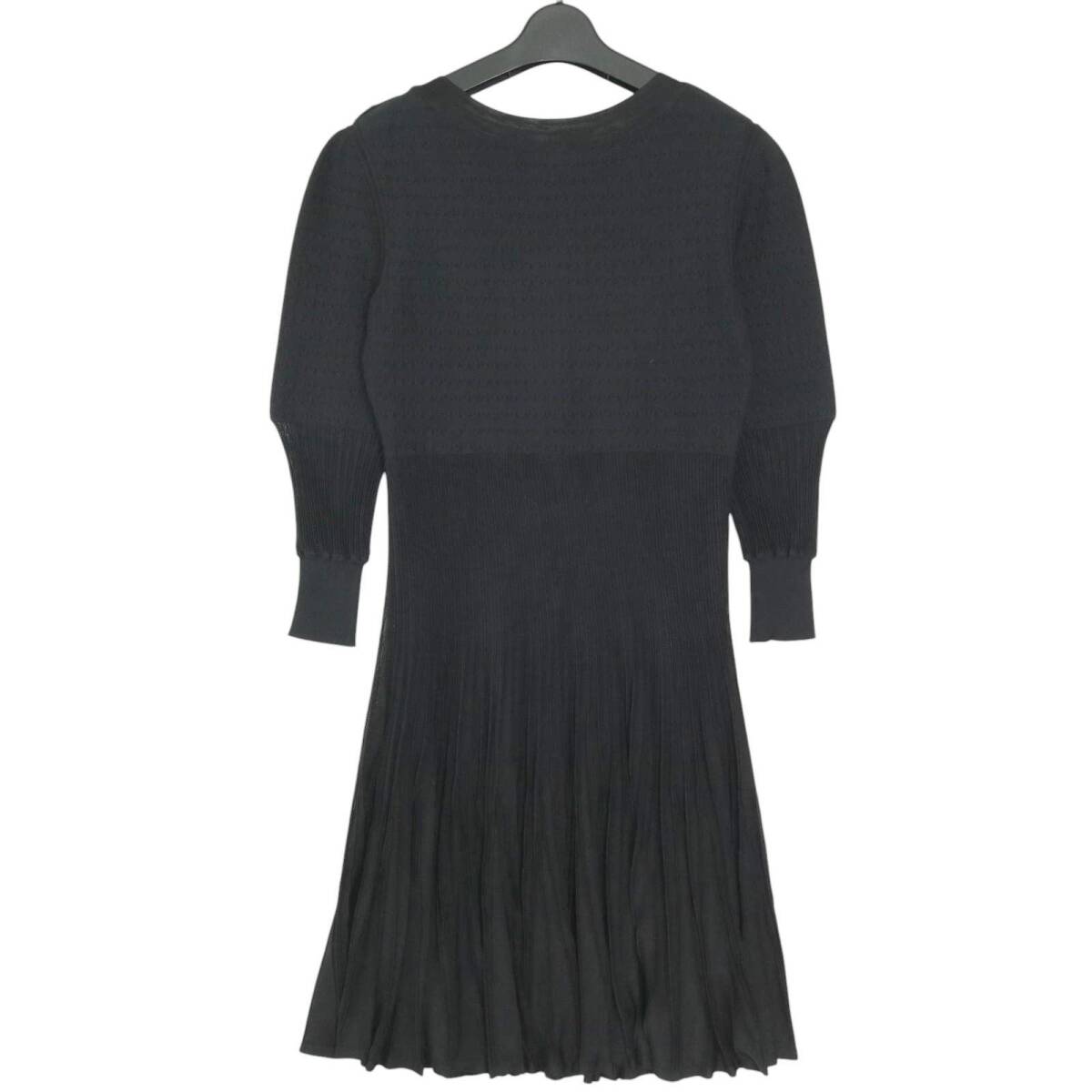 CHANEL シャネル ニットワンピース 09C ブラック＊