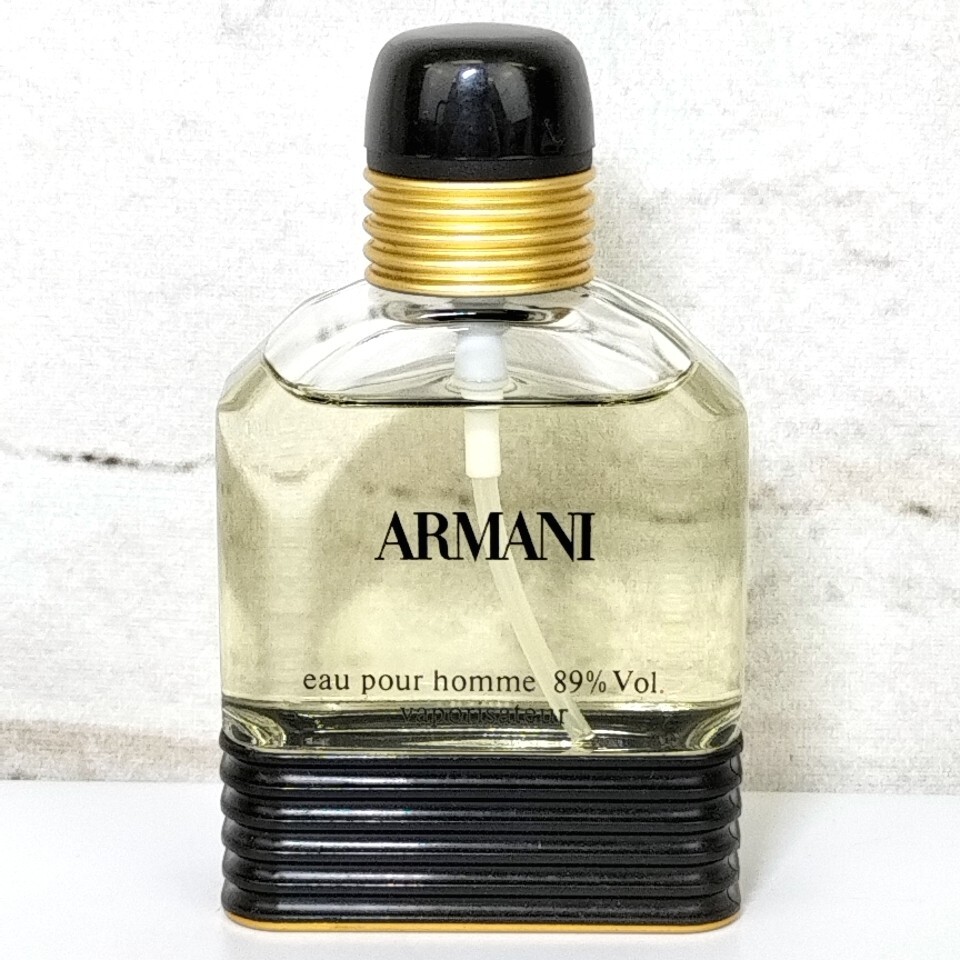 【 GIORGIO ARMANI 】 50ml ほぼ満タン ジョルジオアルマーニ アルマーニ eau pour homme SP スプレー 香水 フレグランス D 6 S-1