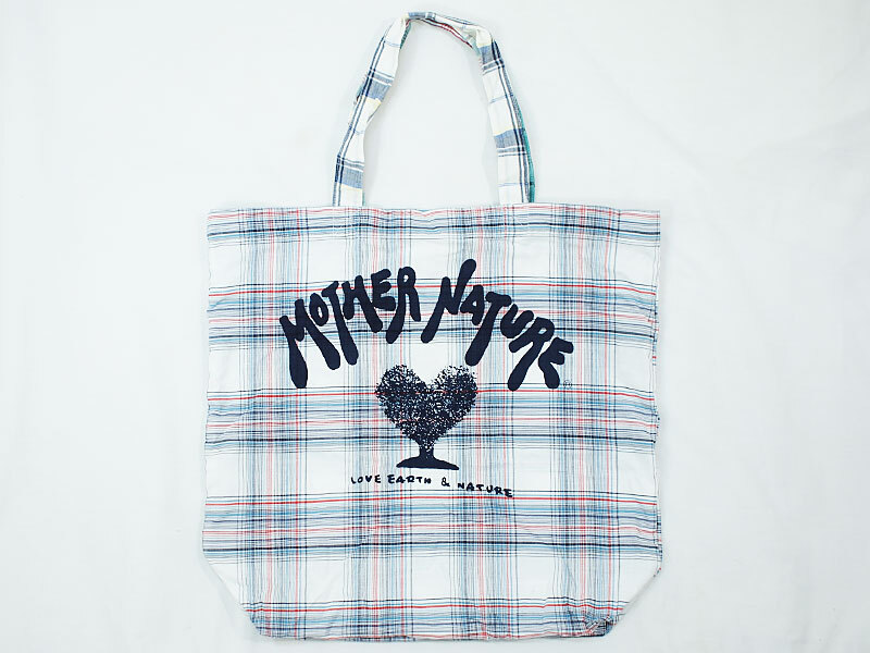 新品 HOLLYWOOD RANCH MARKET チェック トート バッグ エコバッグ L ハリウッドランチマーケット H.R.MARKET HRM