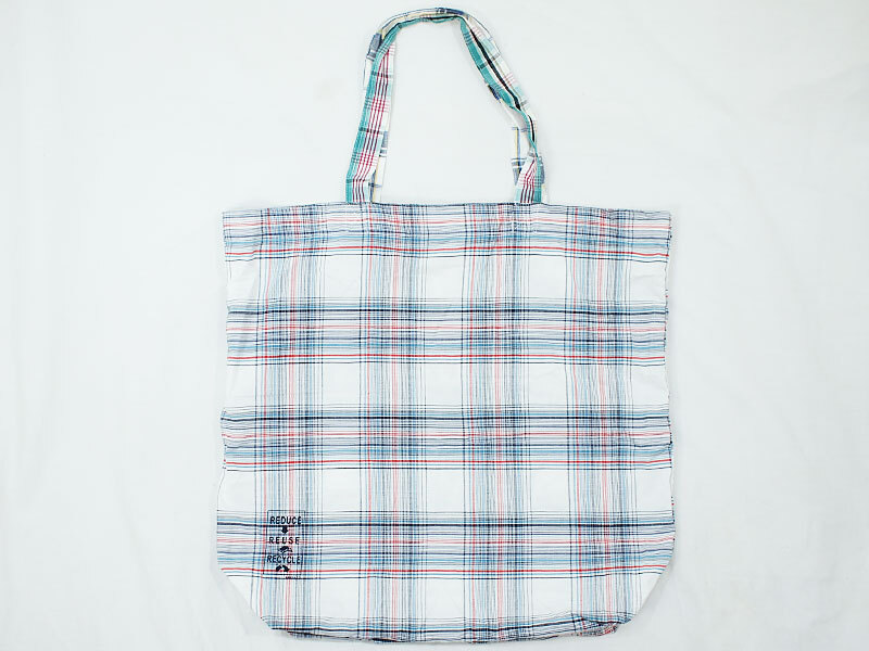 新品 HOLLYWOOD RANCH MARKET チェック トート バッグ エコバッグ L ハリウッドランチマーケット H.R.MARKET HRM