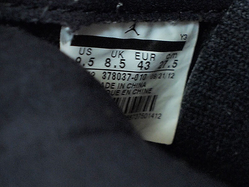 27.5cm 2012 NIKE AIR JORDAN 11 RETRO BRED エアジョーダン11 レトロ ブレッド US9.5 378037-010 FT_画像6