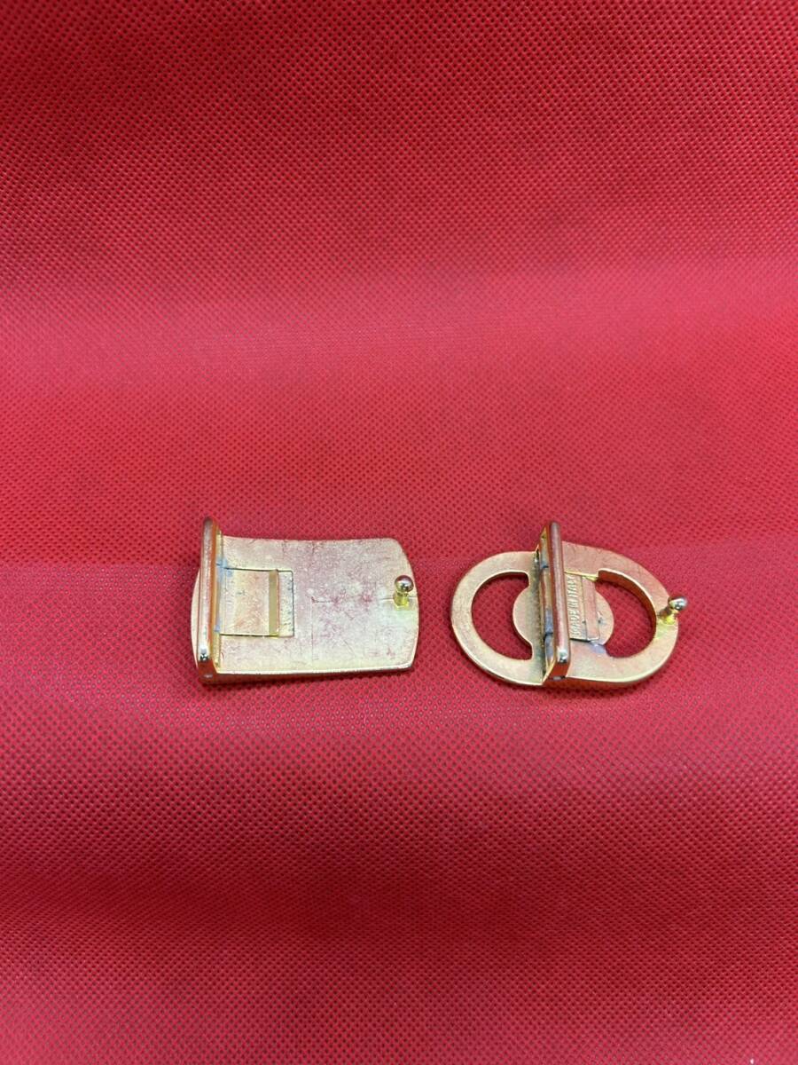 Christian Dior クリスチャンディオール ロゴ入り ベルトバックルのみ 2點(diǎn)まとめて 中古 ヴィンテージ 金色 ゴールド 