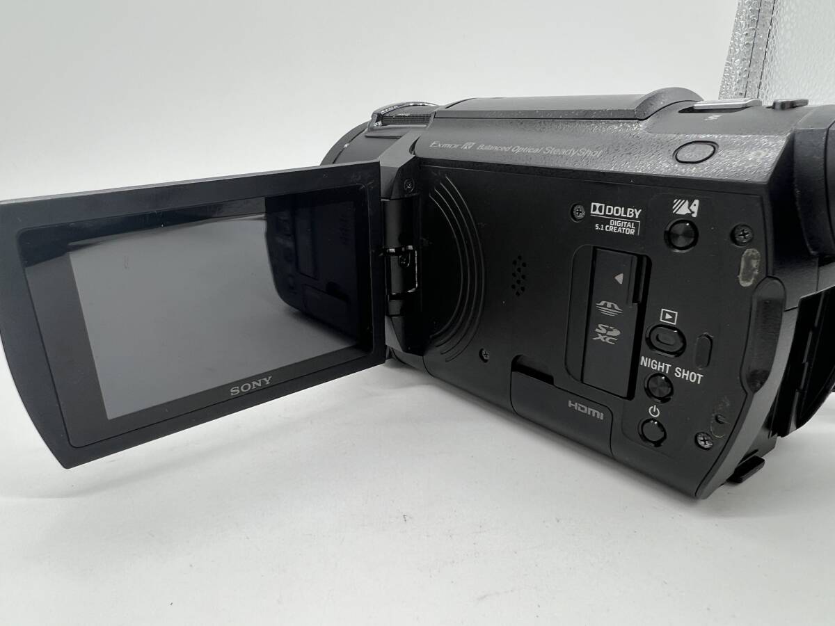 SONY FDR-AX55 4K HANDYCAM ソニー ビデオカメラ ブラック 動(dòng)作未確認(rèn) ジャンク品【10613】