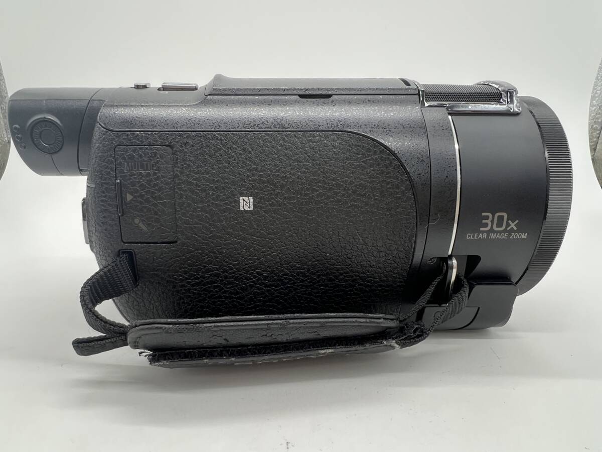 SONY FDR-AX55 4K HANDYCAM ソニー ビデオカメラ ブラック 動(dòng)作未確認(rèn) ジャンク品【10613】