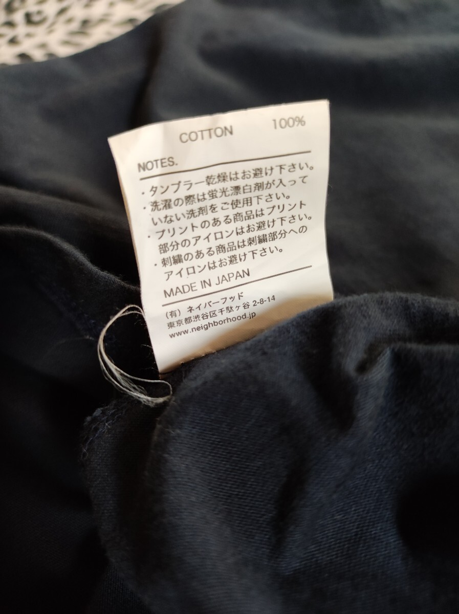  NEIGHBORHOOD S/DOUBLE UNIFORMコラボ ポケット Tシャツ ショーンフォント 胸刺繍入り ネイビー M 単丈 ポケT ネイバーフッド エスダブル_画像7