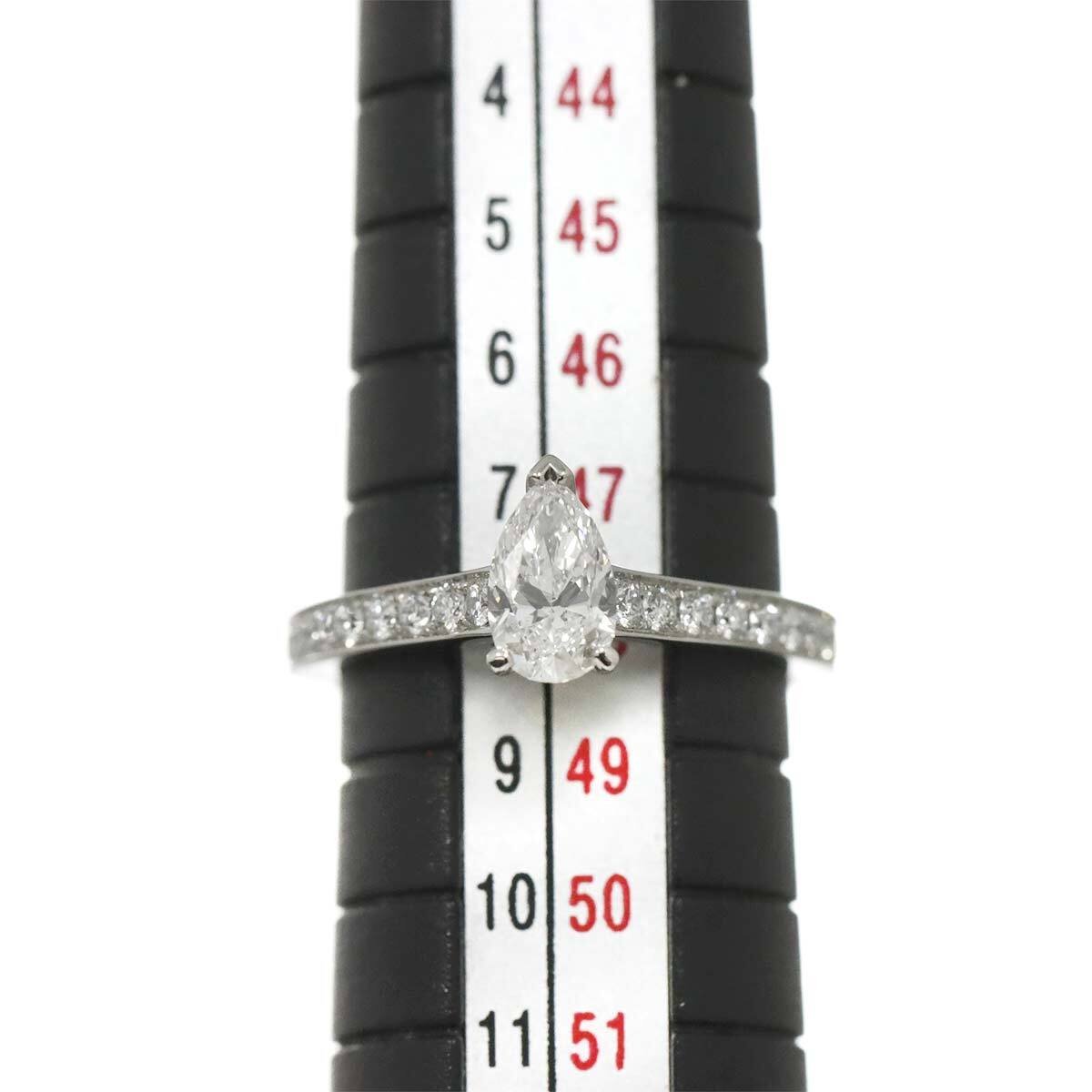 グラフ GRAFF フレーム ペアシェイプ ダイヤ 0.50ct F/VS2/EX 7.5号 リング Pt 指輪 Diamond Ring【証明書・鑑定書付き】 90292219_画像7