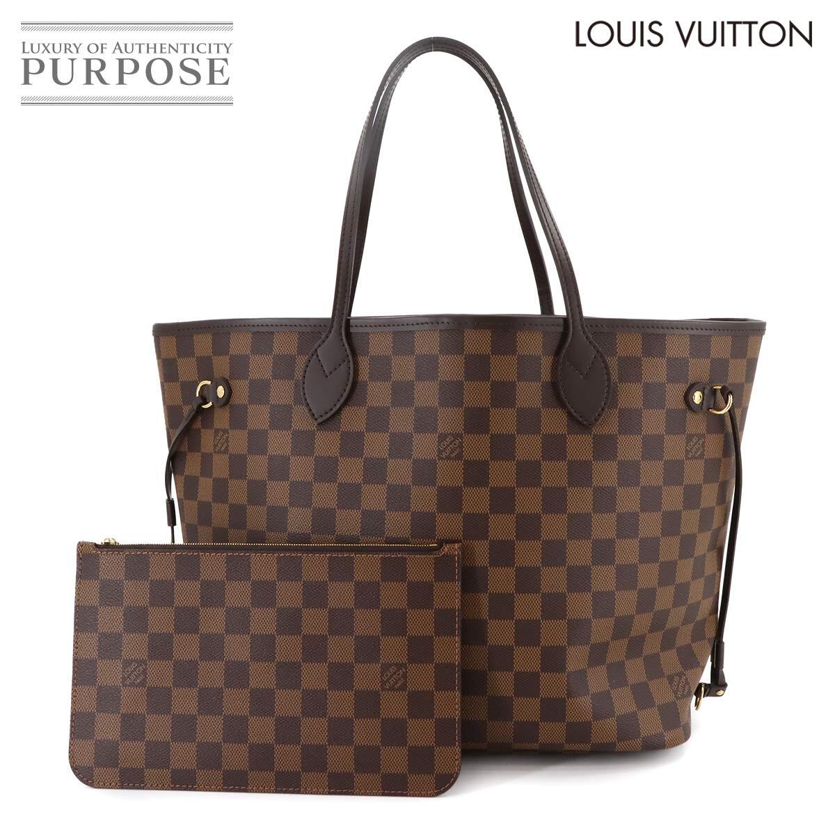  новый товар не использовался Louis Vuitton LOUIS VUITTON Damier neva- полный MM большая сумка ebens Lee zN40599 Brown 90293321