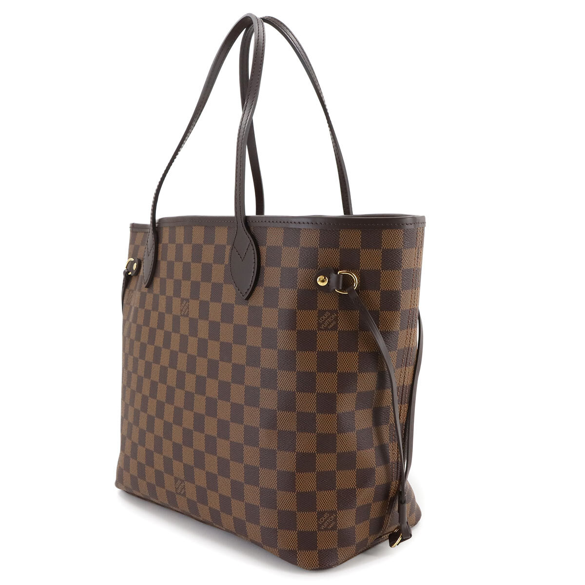  новый товар не использовался Louis Vuitton LOUIS VUITTON Damier neva- полный MM большая сумка ebens Lee zN40599 Brown 90293321