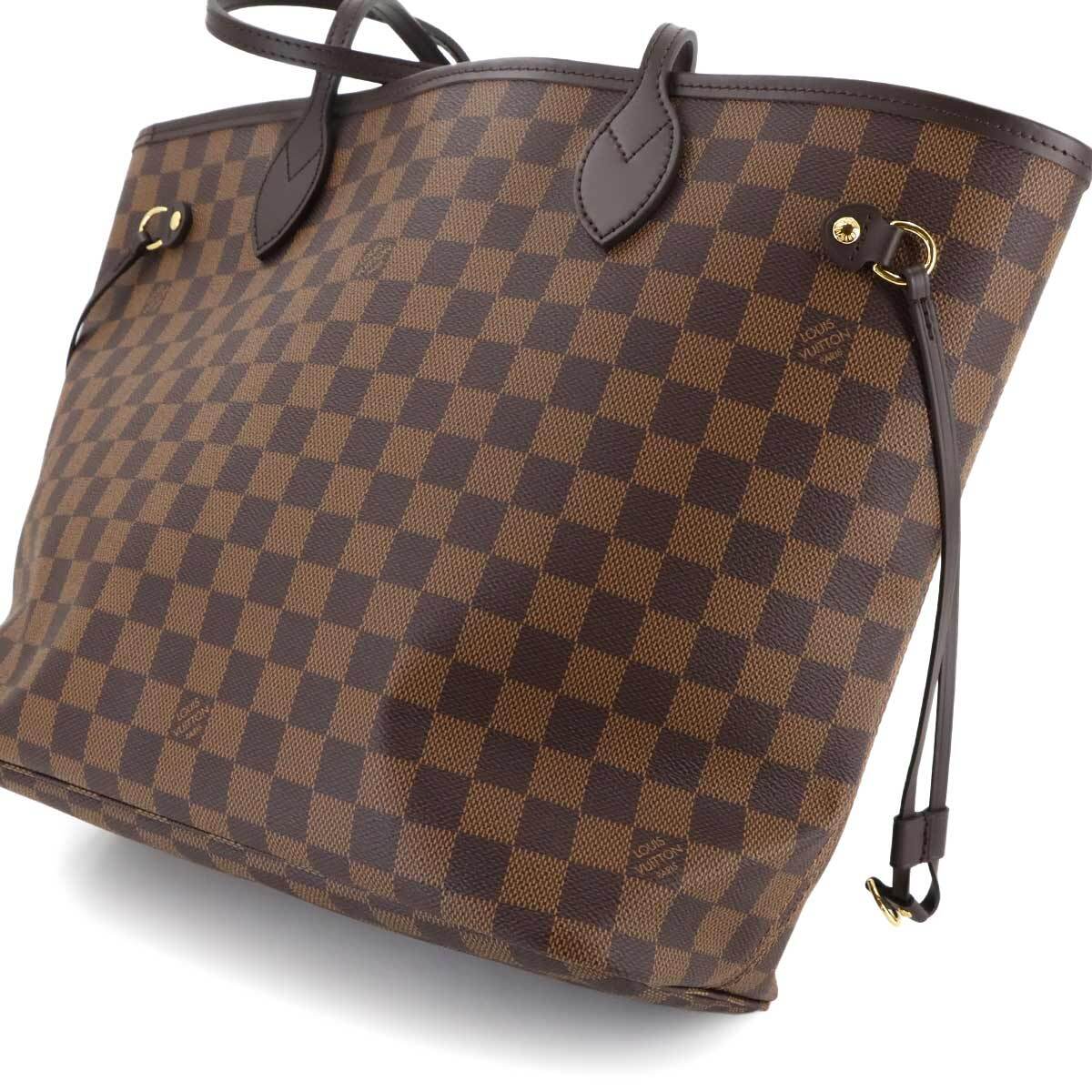  новый товар не использовался Louis Vuitton LOUIS VUITTON Damier neva- полный MM большая сумка ebens Lee zN40599 Brown 90293321
