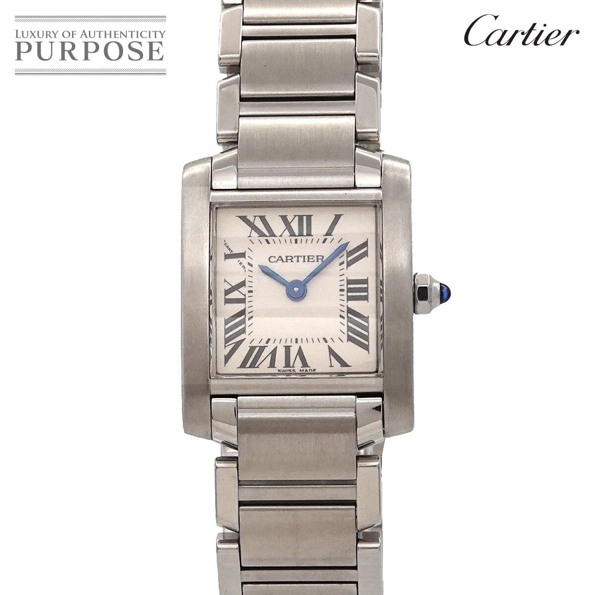 カルティエ Cartier タンクフランセーズSM W51008Q3 レディース 腕時計 アイボリー クォーツ ウォッチ Tank Francaise 90290780