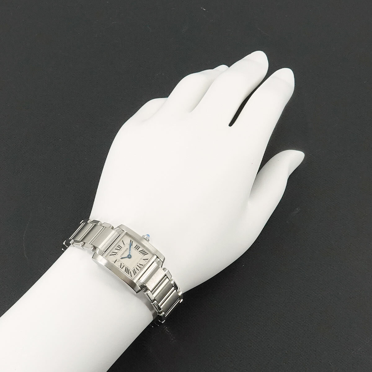 カルティエ Cartier タンクフランセーズSM W51008Q3 レディース 腕時計 アイボリー クォーツ ウォッチ Tank Francaise 90290780