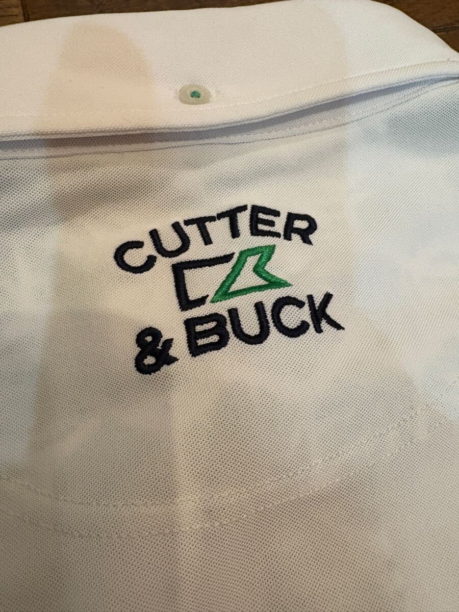 【美品】CUTTER&BUCK 半袖ポロシャツ　サイズM メンズ　GOLF カッター&バック　半袖シャツ ゴルフウェア ロゴ刺繍　カッターアンドバック_画像7