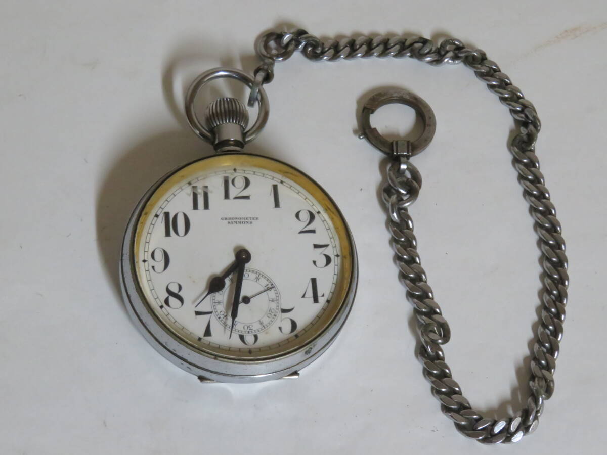 CHRONOMETER SIMMONS クロノメーター シモンズ 懐中時計 室内保管品