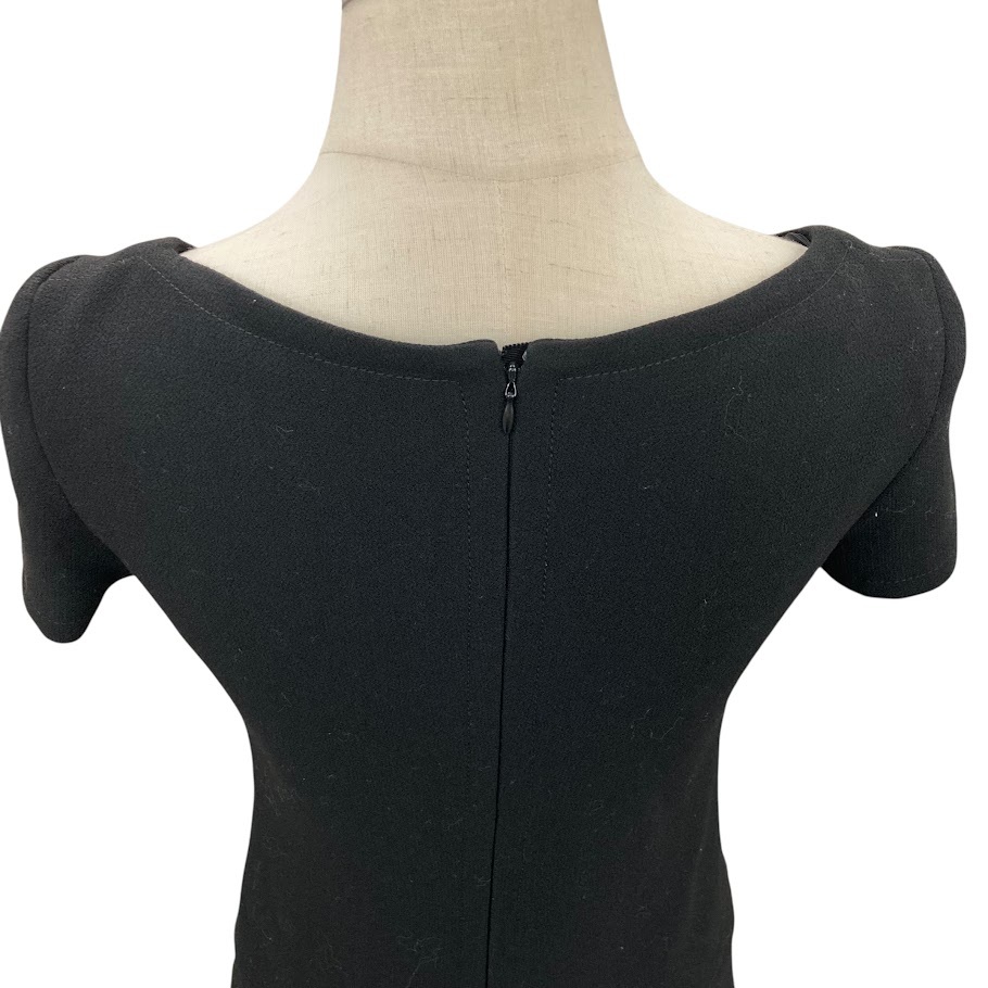 【ITQ7SPCZT3CP】PRADA プラダ ワンピース 半袖 ブラック レディース サイズ40S 