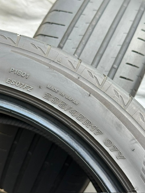 中古タイヤ2本セット 235/45/17 BRIDGESTONE POTENZA 非常に良い状態のタイヤ 235/45/17 BRIDGESTONE POTENZA 非常に良い状態のタイヤ_画像7