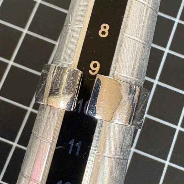 A928 匿名配送 指輪 レディース メンズ シルバー リング クロス 十字架 シンプル フリーサイズ サイズ調節可能 _画像7