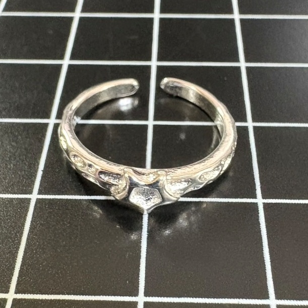 A974 匿名配送 指輪 レディース ピンキーリング テールリング s925 シルバー 小さい 星 スター フリーサイズ サイズ調節可能_画像4
