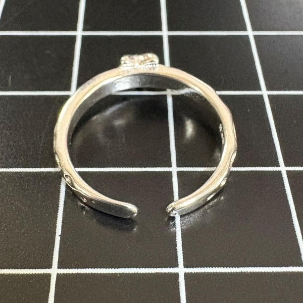 A974 匿名配送 指輪 レディース ピンキーリング テールリング s925 シルバー 小さい 星 スター フリーサイズ サイズ調節可能_画像6