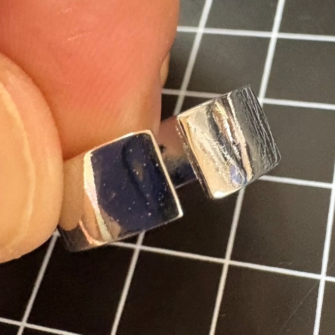 A928 匿名配送 指輪 レディース メンズ シルバー リング クロス 十字架 シンプル フリーサイズ サイズ調節可能 _画像6