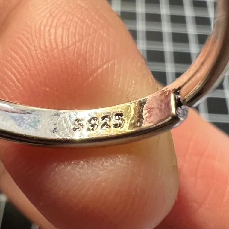 A264 匿名配送 指輪 レディース リング ジルコニア シルバー s925 2カラット フリーサイズ サイズ調節可能_画像6