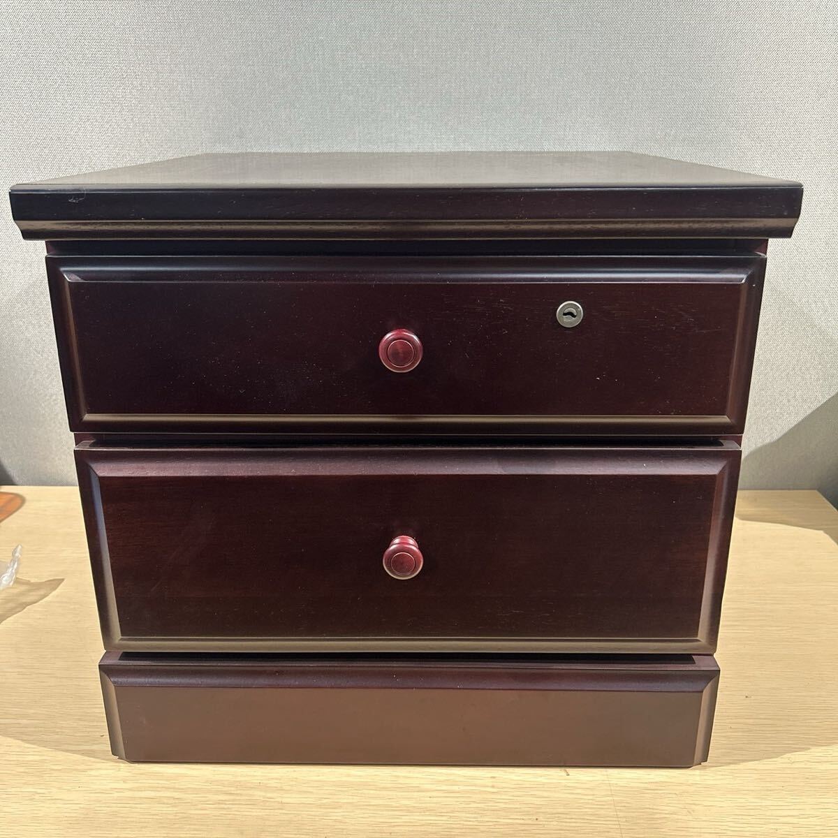 ★岩谷堂 漆工芸家具 小箪笥 和箪笥 チェスト 木製 昭和レトロ 3段引き出し 幅43cm 奥行45cm 高さ40cm_画像1