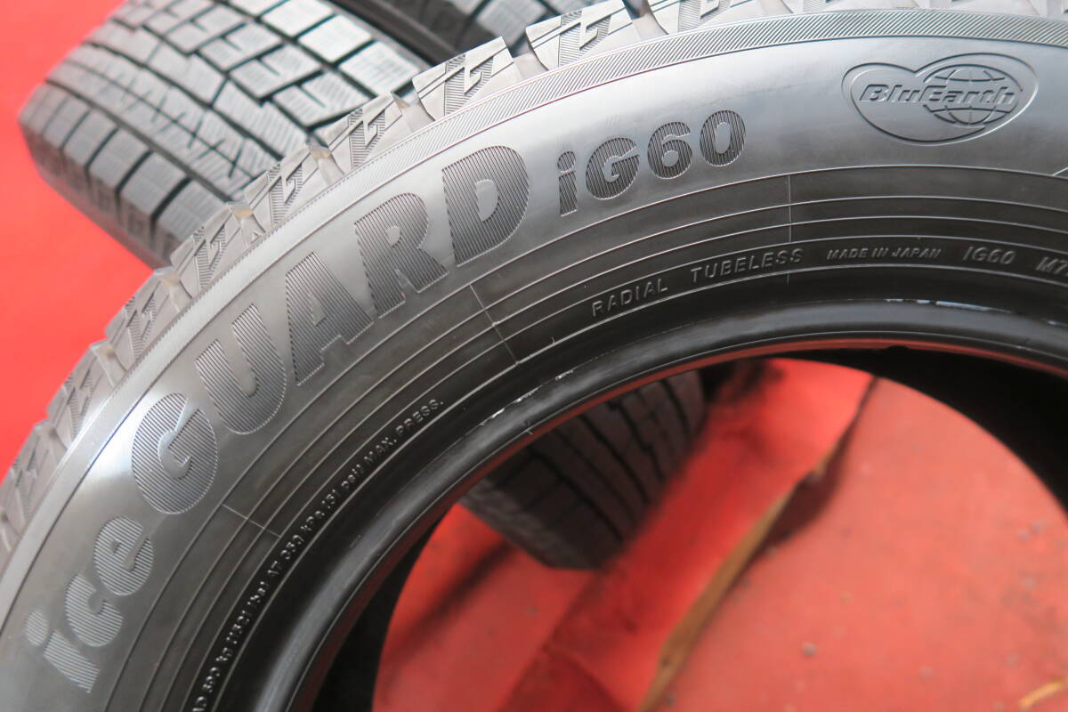 10AZ172 ★ スタッドレス タイヤ 4本 ★ 215/60R16 ヨコハマ ICE GUARD iG60 BLUEARTH ★ バリ山_画像7
